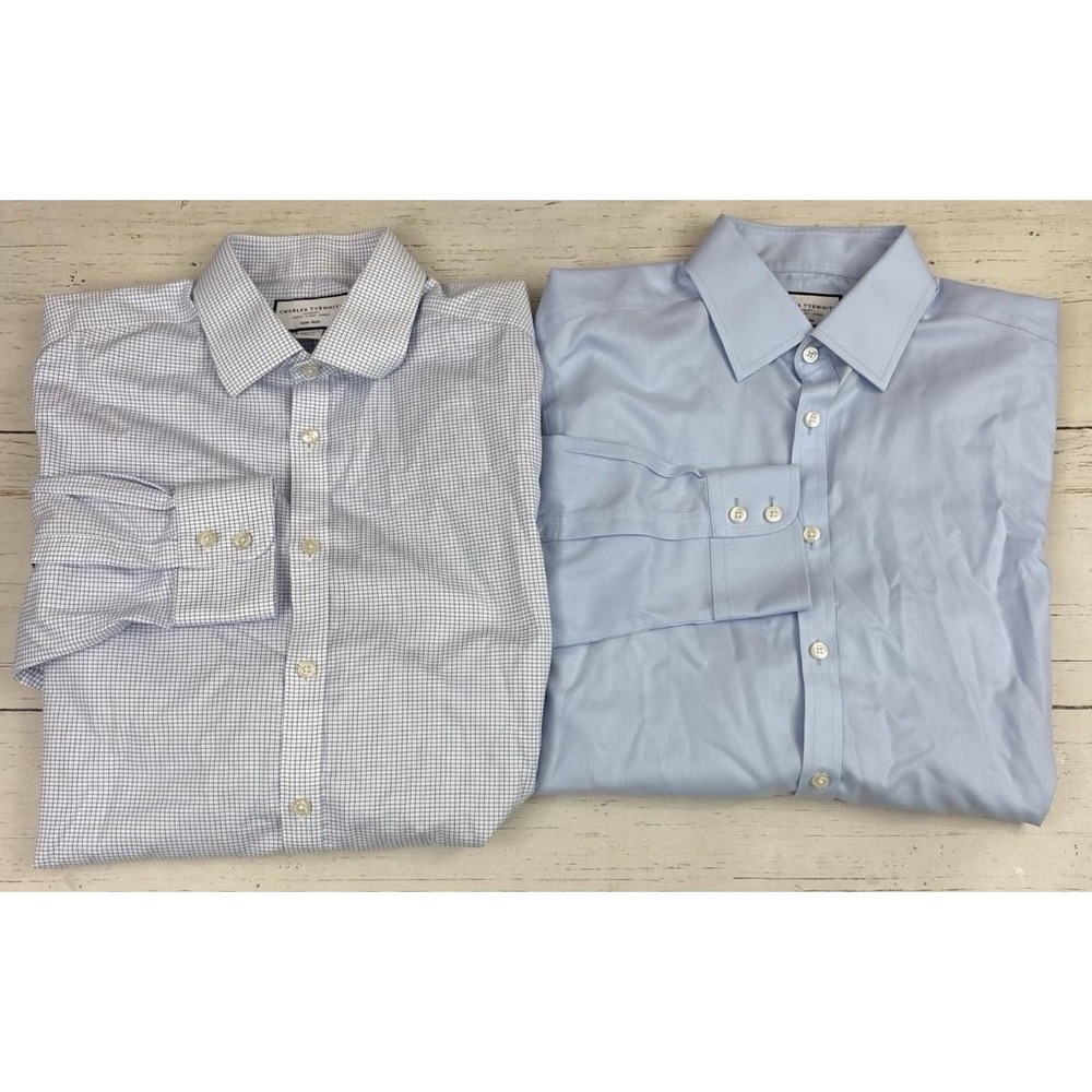 Charles Tyrwhitt Dress Shirt Extra Slim Fit Non Iron Lot Of 6 Mens 15.5 32/33 - Picture 3 of 16